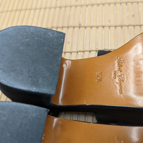 Robert Clergerie Paris "Etore" Platform Ankle Buckle Sandals in Black Suede Wome - Picture 12 of 13